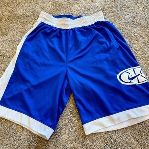 Nike Elite Basketball Shorts in Blue and White. Size M